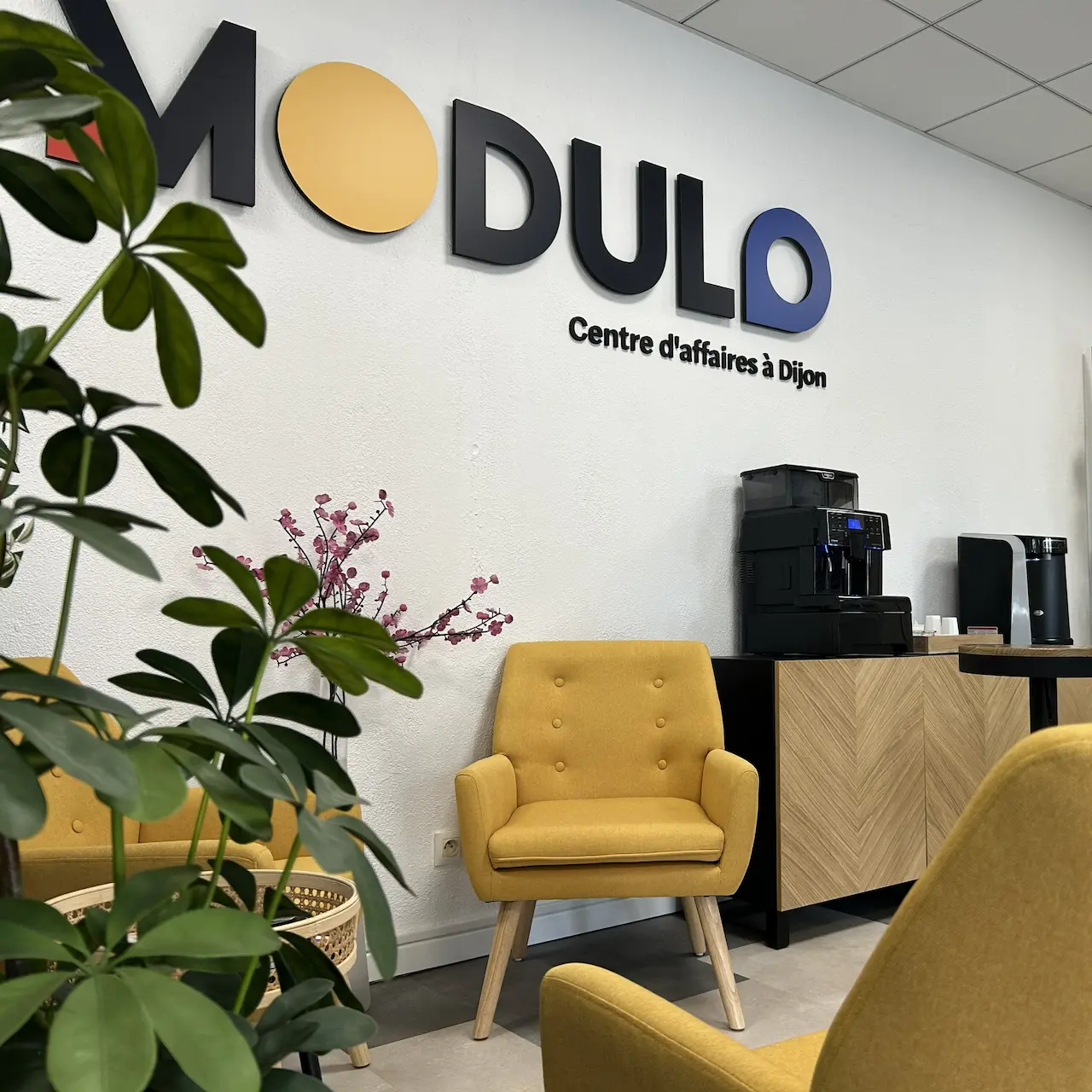 L'espace d'accueil de MODULO Centre d'affaires à Dijon